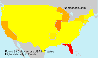 Surname Calay in USA Surname Calay in USA