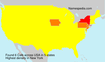 Surname Calb in USA Surname Calb in USA