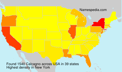 Surname Calcagno in USA Surname Calcagno in USA