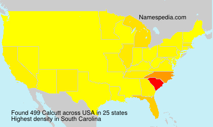 Surname Calcutt in USA Surname Calcutt in USA