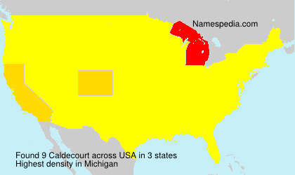 Surname Caldecourt in USA Surname Caldecourt in USA