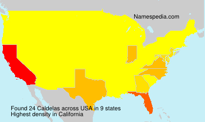 Surname Caldelas in USA Surname Caldelas in USA