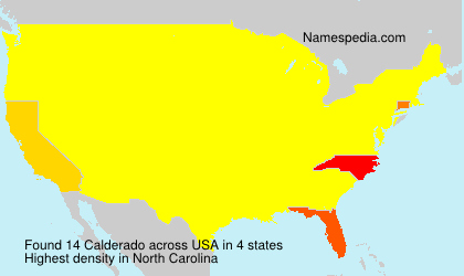 Surname Calderado in USA Surname Calderado in USA