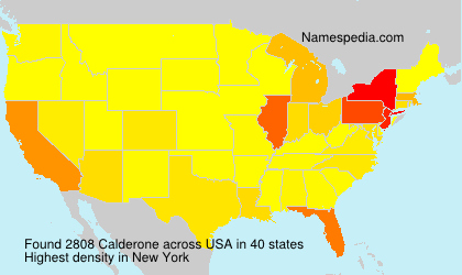 Surname Calderone in USA Surname Calderone in USA