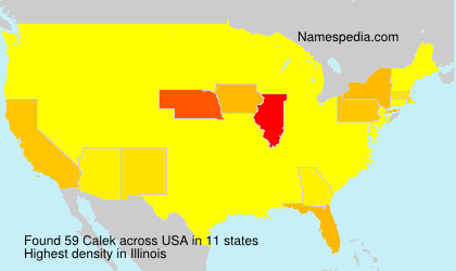 Surname Calek in USA Surname Calek in USA