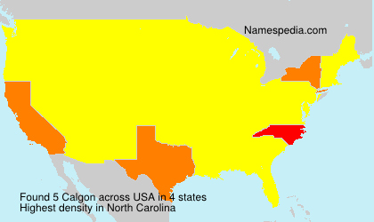 Surname Calgon in USA Surname Calgon in USA