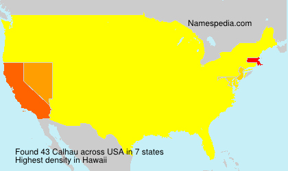 Surname Calhau in USA Surname Calhau in USA
