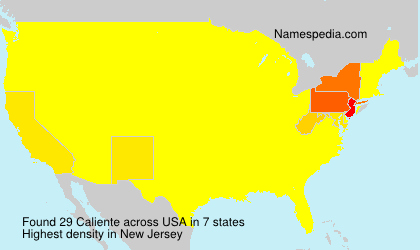Surname Caliente in USA Surname Caliente in USA