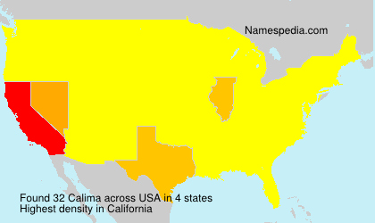 Surname Calima in USA Surname Calima in USA