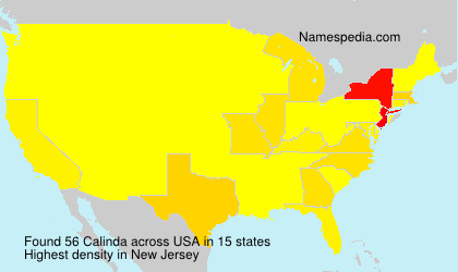 Surname Calinda in USA Surname Calinda in USA