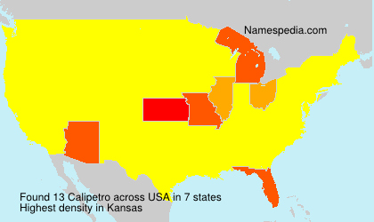 Surname Calipetro in USA Surname Calipetro in USA
