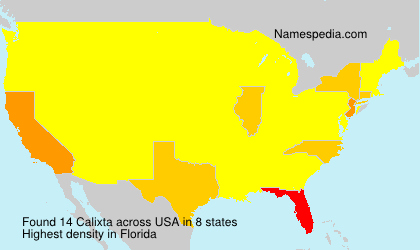 Surname Calixta in USA Surname Calixta in USA