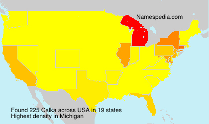 Surname Calka in USA