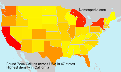 Surname Calkins in USA Surname Calkins in USA