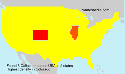 Surname Callachor in USA Surname Callachor in USA