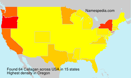 Surname Callagan in USA Surname Callagan in USA