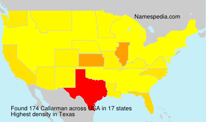 Surname Callarman in USA Surname Callarman in USA
