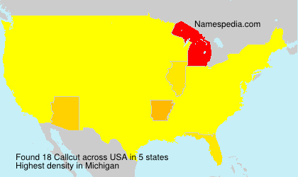 Surname Callcut in USA Surname Callcut in USA