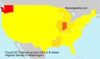 Surname Callecod in USA Surname Callecod in USA