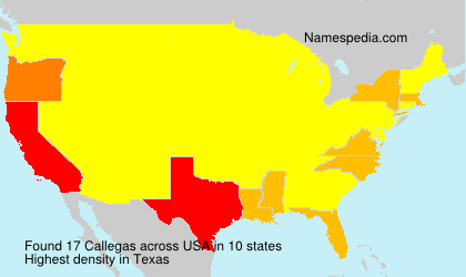 Surname Callegas in USA Surname Callegas in USA