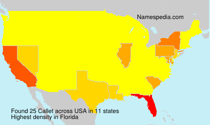 Surname Callet in USA Surname Callet in USA