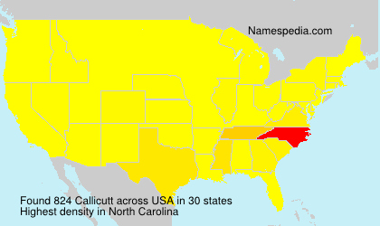 Surname Callicutt in USA Surname Callicutt in USA