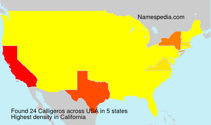 Surname Calligeros in USA Surname Calligeros in USA