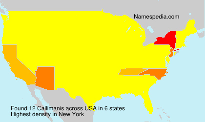 Surname Callimanis in USA Surname Callimanis in USA