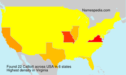 Surname Calliott in USA Surname Calliott in USA
