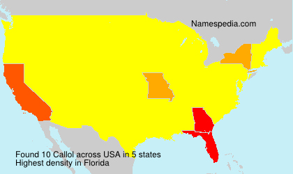 Surname Callol in USA Surname Callol in USA
