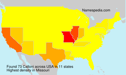 Surname Calloni in USA Surname Calloni in USA