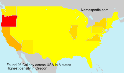 Surname Callopy in USA Surname Callopy in USA