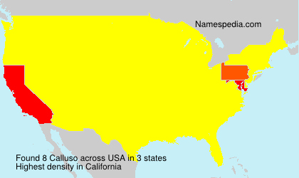 Surname Calluso in USA Surname Calluso in USA