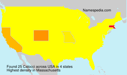 Surname Calocci in USA Surname Calocci in USA