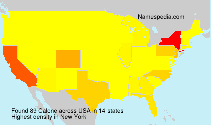 Surname Calone in USA Surname Calone in USA
