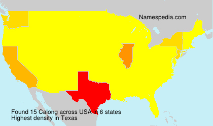 Surname Calong in USA Surname Calong in USA