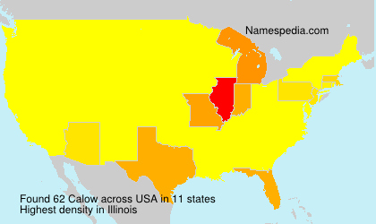 Surname Calow in USA Surname Calow in USA