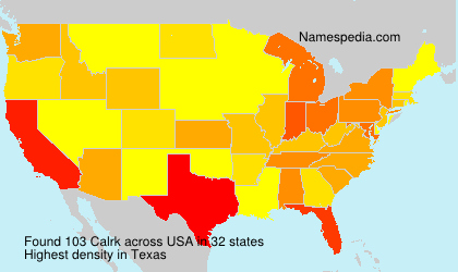 Surname Calrk in USA Surname Calrk in USA