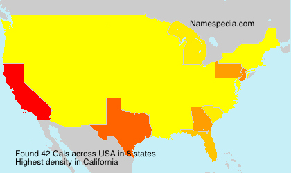 Surname Cals in USA Surname Cals in USA
