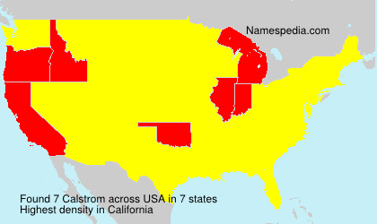 Surname Calstrom in USA Surname Calstrom in USA