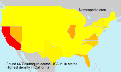 Surname Calubaquib in USA Surname Calubaquib in USA
