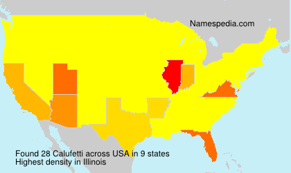 Surname Calufetti in USA Surname Calufetti in USA