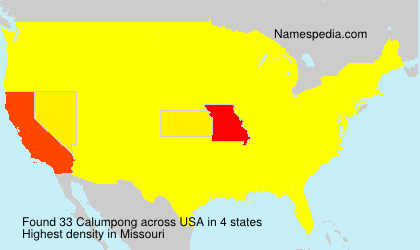Surname Calumpong in USA Surname Calumpong in USA