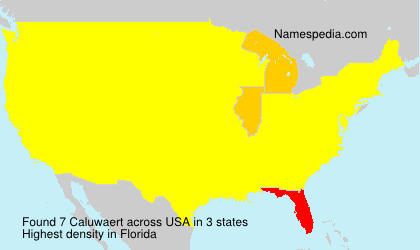 Surname Caluwaert in USA Surname Caluwaert in USA