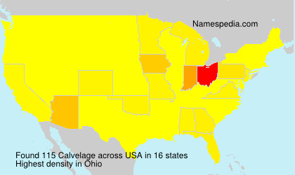 Surname Calvelage in USA Surname Calvelage in USA