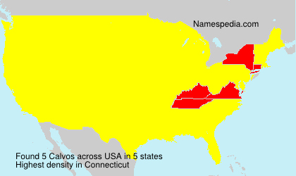 Surname Calvos in USA Surname Calvos in USA