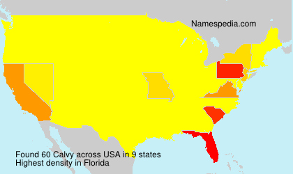 Surname Calvy in USA Surname Calvy in USA