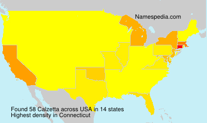 Surname Calzetta in USA Surname Calzetta in USA