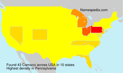 Surname Camacci in USA Surname Camacci in USA