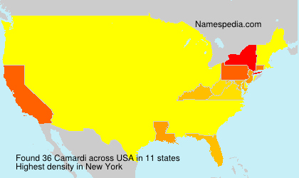 Surname Camardi in USA Surname Camardi in USA